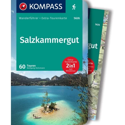 Afbeelding van KOMPASS Wanderführer Salzkammergut, 60 Touren mit Extra Tourenkarte: GPS Daten zum Download: 5626