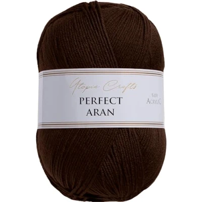 Afbeelding van Utopia Crafts Aran brei en haakgaren, 400 g (koffieboon)