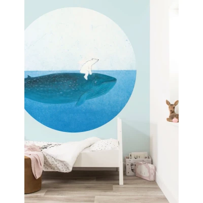 Afbeelding van KEK Wallpaper Circle Riding the Whale CK 042 (Met Gratis Lijm)