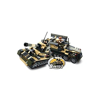 Afbeelding van SLUBAN M38 B0587 ARMY 8 INTO 1. SEPARATE SETS IN EEN DISPLAY DOOS. ALLE GECOMBINED WILL MAKE TANK OR APC