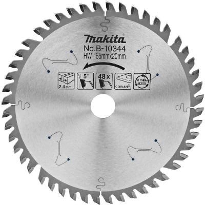 Afbeelding van Makita B 10344 Invalzaagblad Corian 165x20x1,7mm