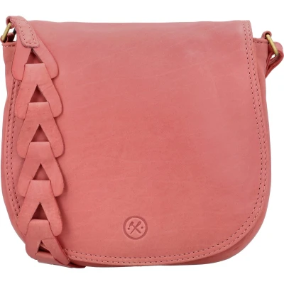 Afbeelding van Hide &amp; Stitches Daydreamer Schoudertas Lichtroze 100% Leer