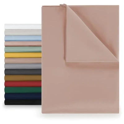 Afbeelding van Blumtal Laken voor tweepersoonsbed, 180x275cm, onderhoudsvriendelijke microvezel, zachte stof, zonder elastiek Roze