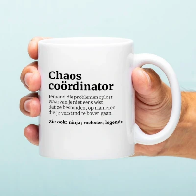 Afbeelding van Mok Chaos Coördinator van Ditverzinjeniet
