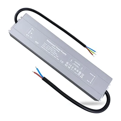 Afbeelding van REYLAX LED Transformator 24V Waterdicht IP67, Buitenshuis Voeding Driver 150W 6.25A, Transformatoren 230V naar DC Laagspanningstransformator, Geschikt voor Ledstrips, Lampen, G4 MR11 MR16 Ledlamp