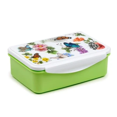 Afbeelding van Puckator Lunchbox met clipsluiting vlinders Butterfly Meadows