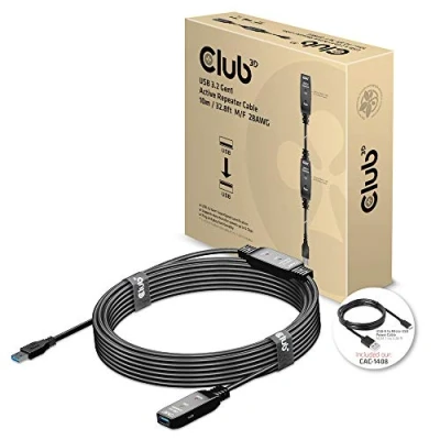 Afbeelding van CLUB3D CAC 1405 USB kabel 10 m 3.2 Gen 2 (3.1 2) A Zwart