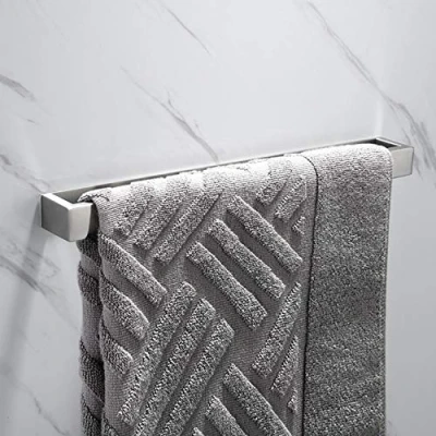 Afbeelding van Melairy 30cm/11.81 inch 304 Rvs Handdoekenrek Zelfklevende Geborstelde Afwerking Badkamer Handdoek Bar Rack Handdoekhouder Zonder Boren