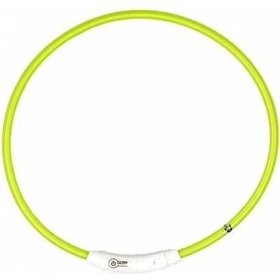 Afbeelding van Licht ring halsband groen met USB lader 65 cm