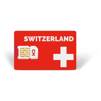Afbeelding van Simkaart Zwitserland Unlimited Data + Onbeperkt Bellen In Prepaid Met Snel 4G/5G Internet En Op Reis Europa Airport