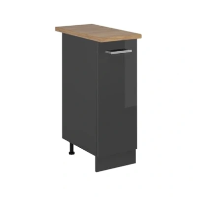 Afbeelding van Vicco Apothekerskast R Line, antraciet hoogglans, 30 cm, AP eiken