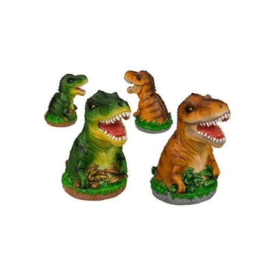 Afbeelding van Unbekannt Dino spaarpot in groen dinosaurus spaarvarken Z108235 kleurrijk