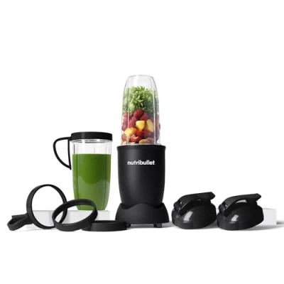 Afbeelding van nutribullet Pro 900, elektrische blender, shredder, smoothiemaker, multifunctionele 900w vermogen 900ml en 710ml beker, Matte black, NB910MAB