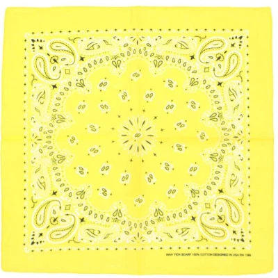 Afbeelding van Zac&#039;s Alter Ego Alternative paisley Bandana Geel