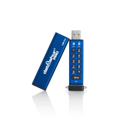 Afbeelding van iStorage datAshur® PRO USB stick 4 GB Blauw IS FL DA3 256 3.2 Gen 1 (USB 3.0)