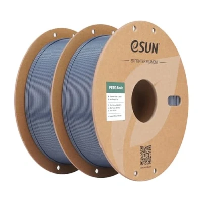 Afbeelding van eSUN PETG filament 1.75mm, Basic met hoge sterktegraad, 1KG spoel (2.2 LBS) 3D print voor printers (Grijs 2KG, 2KG)