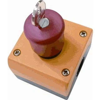 Afbeelding van Eaton rmq titan m22 noodstop compleet uit drukknop kleur rood ontgrendelen door sleutel ms1 contact 1m 1v knop 38mm 216523
