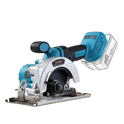 Afbeelding van KATSU FIT BAT Draadloze Borstelloze Cirkelzaag 21V/18V, 5 inch 125 mm 2000W Lange Handvat Elektrische met Motor, Zonder Batterij of Oplader 102793