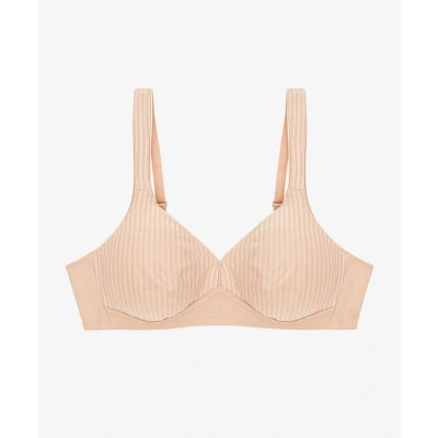 Afbeelding van Triumph Bh zonder beugels Modern Soft Cotton N subtiel gestreept, met vormgevende cups vulling
