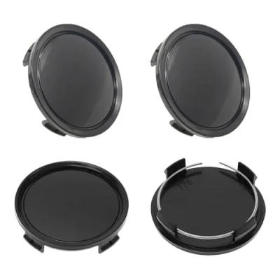 Afbeelding van JDCMEI Wielnaafdoppen, 4 stuks, wielnaafdoppen voor auto, wieldoppen OD 75 mm ID 69 mm, centrale naafdoppen, ABS wieldoppen, velg, universele zwart