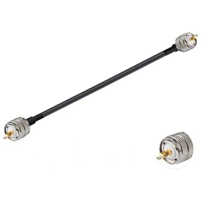 Afbeelding van Vecys PL 259 Kabel UHF Male naar Low Loss Coax Jumper RG58 12 &quot;/30 CM voor Walkie Talkie CB Radio SWR Meter Antenne Analyzer