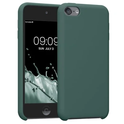 Afbeelding van kwmobile hoes geschikt voor Apple iPod Touch 6G / 7G (6de en 7de generatie) Beschermhoes mediaspeler Backcover in dennengroen