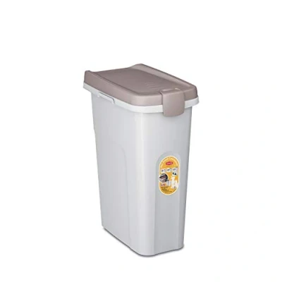 Afbeelding van Kerbl Container Petfood Wit/Bruin 39x24x51cm