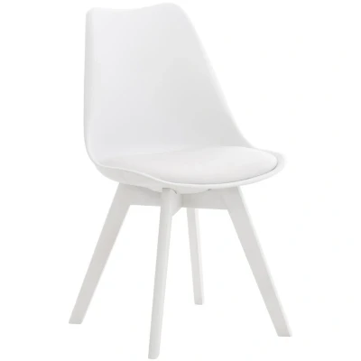 Afbeelding van CLP Eetkamerstoel Linares Wit Frame