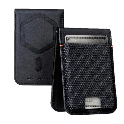 Afbeelding van URBAN ARMOR GEAR Metropolis Magnetische Slanke Portemonnee met standfunctie (portemonnee ultrasterke magneten, tot vijf creditcards) kevlar zwart
