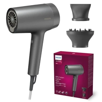 Afbeelding van Philips ThermoShield Advanced technologie, haardroger uit de serie 7000, met gemak drogen en stylen, minerale ionen, mondstuk diffuser, 1800 W (model BHD713/10)