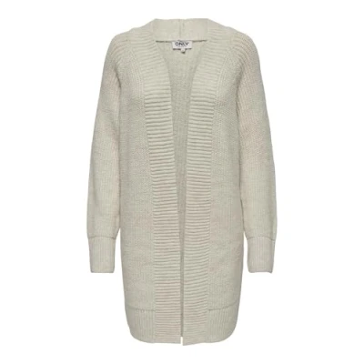 Afbeelding van ONLY Onlleise Freya OPEN Cardigan Vest, Dames, Maat: Medium, Whitecap gray