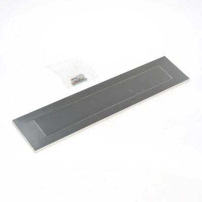 Afbeelding van Brievenbusklep met veer binnendraaiend aluminium 340 x 73 mm