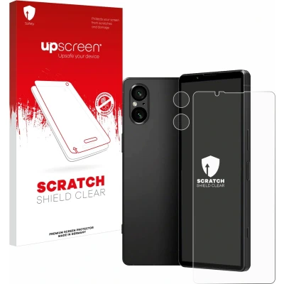 Afbeelding van upscreen Screenprotector voor Sony Xperia 5 V (Voor+Camera) Folie Beschermfolie transparant