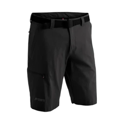 Afbeelding van Maier Sports Huang heren wandelbroek, outdoorshort met geïntegreerde riem, trekkingbroek
