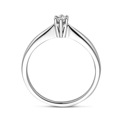 Afbeelding van Witgouden Ring diamant 0.08ct H SI 4104422 17.50 mm (55)