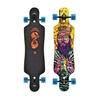 Afbeelding van Longboard Drop Through Freeride 39 Curve Holy Cube