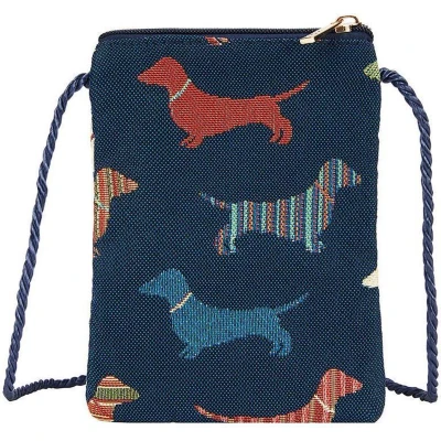 Afbeelding van Smartphone Tasje Gobelinstof Dachshund Teckel