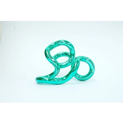 Afbeelding van Tangle 85218 Fidget Toy Junior Metallic serie, anti stress vingerspeelgoed, bevordert coördinatie en fijne motoriek, naar wens draai combineerbaar, motoriekspeelgoed voor kinderen vanaf 3 jaar,