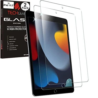 Afbeelding van TECHGEAR 2 stuks glass Screenprotector Compatibel met iPad 10.2 2021/2020/2019 [9e/8e/7e generatie] Gehard Glas Screen protector [Geen Luchtbel] 9th / 8th 7th Generation 10,2