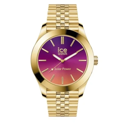 Afbeelding van ICE Watch steel Gold night pink Gouden dameshorloge met metalen armband 023792 (Small)