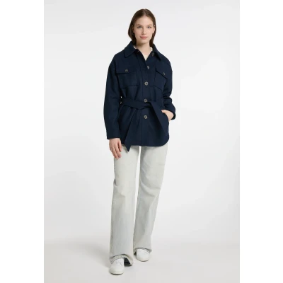 Afbeelding van Overgangsjack gemaakt van een wolmix DREIMASTER XL / Nachtblauw 70% Polyester 18% Wol 10% Polyacryl 2% Viscose