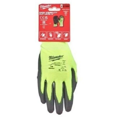 Afbeelding van Milwaukee Hi Vis Werkhandschoenen Mt. 9/L (12 Paar)