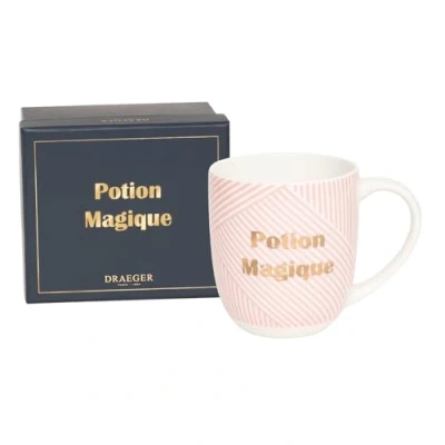 Afbeelding van Draeger Paris mok roze in &quot;Magic Potion&quot; keramiek Cadeau idee humor ochtend moed, wekker, koffie Koffiekop met cadeaubon