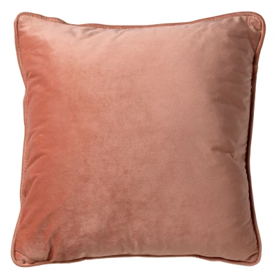 Afbeelding van Dutch Decor FINN Sierkussen 45x45 cm velvet effen kleur Muted Clay roze