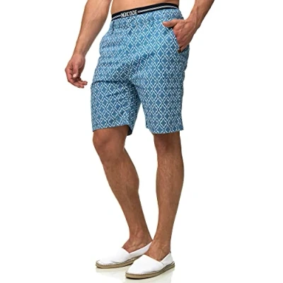 Afbeelding van Indicode Jeans Apostolis Shorts, Heren, Maat: Large, Copen blue