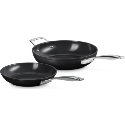 Afbeelding van Le Creuset Essential Ceramic Set Van Koekenpan En Sateuse 24 + 28 cm
