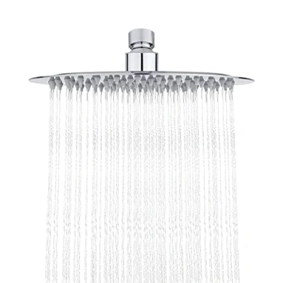 Afbeelding van Ibergrif M20293 Regendouchekop, Roestvrij Stalen Regendouche, Diameter 20 cm, Ronde, Chroom, Zilver