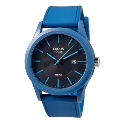 Afbeelding van Lorus Heren analoog kwarts horloge met siliconen armband RX305AX9