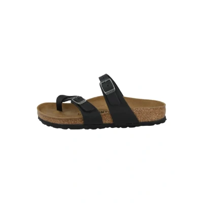 Afbeelding van Birkenstock Mayari Muiltjes, Dames, Maat: 39, Black Nubukleer