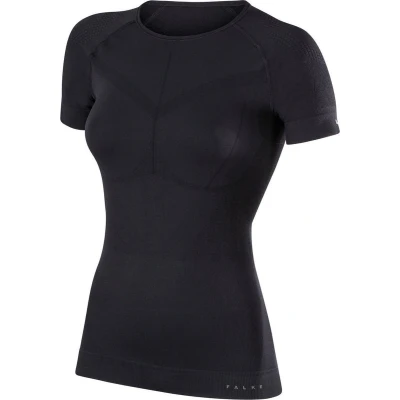 Afbeelding van FALKE functioneel shirt met korte mouwen, warm materiaal voor dames, zwart, ademend ondergoed sport, warm, sneldrogend milde tot koude temperaturen, 1 stuk